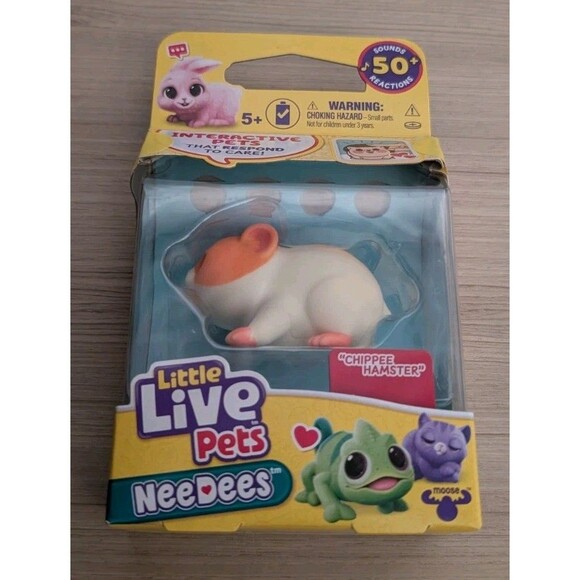 Little Live Pets NeeDees CHIPPEE HAMSTER Interactive Pets Collectible Toy (2024) - Picture 1 of 4